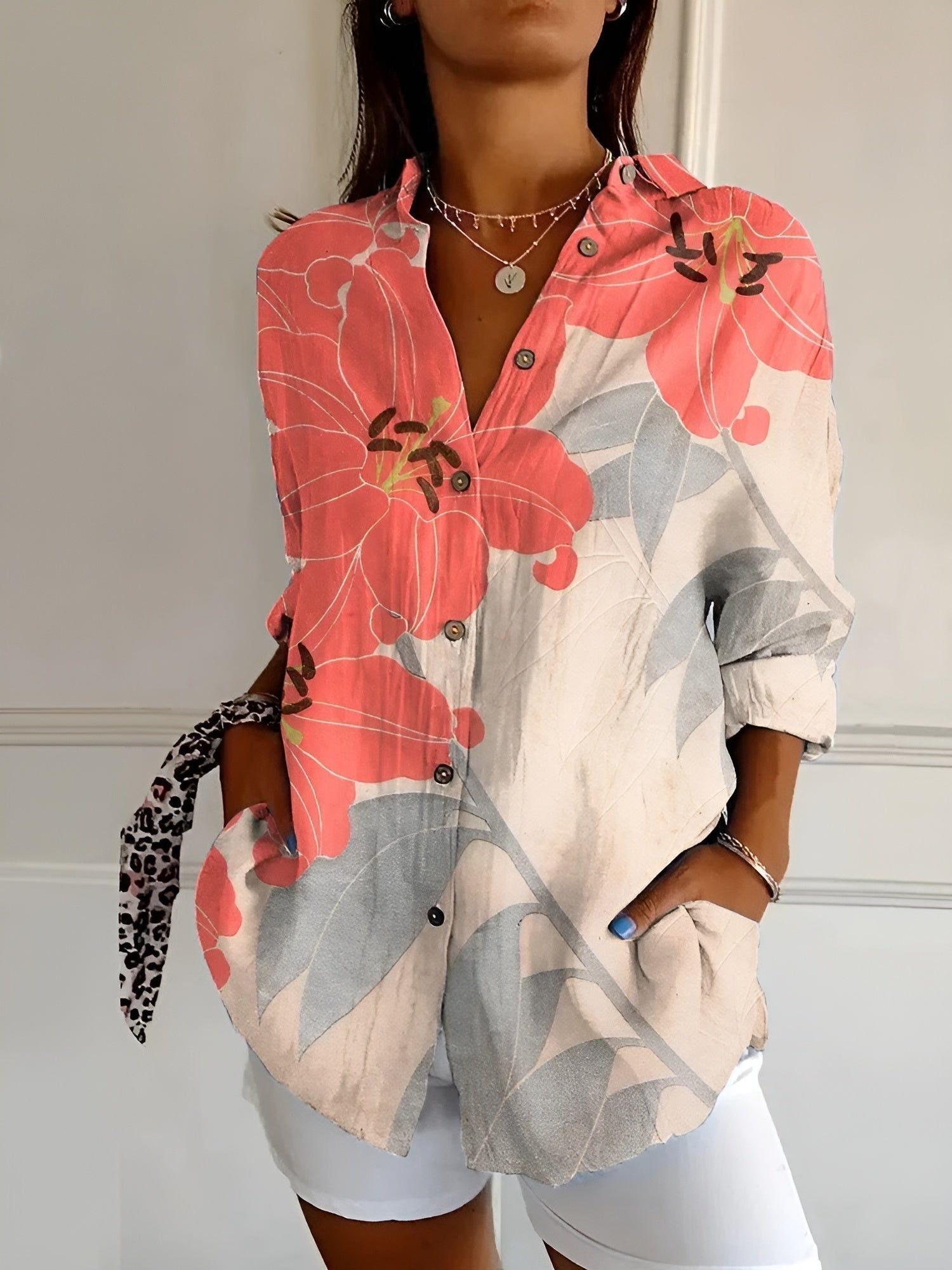 Women’s Long Sleeve Button Down Shirt