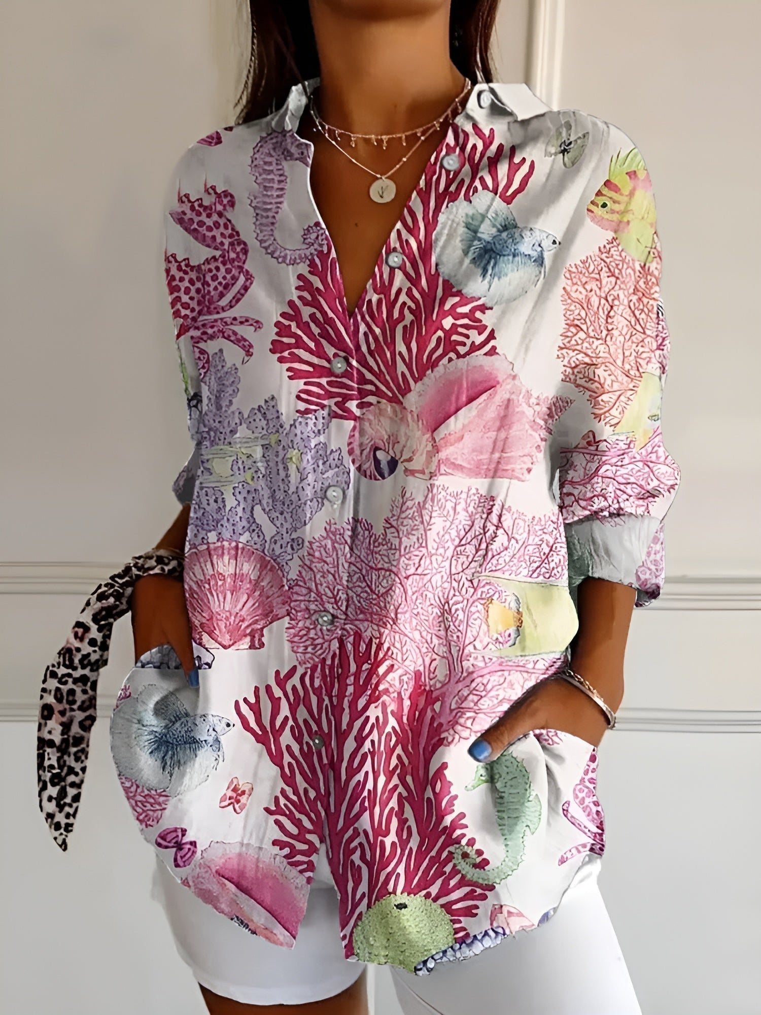 Women’s Long Sleeve Button Down Shirt